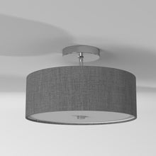 Load image into Gallery viewer, 3LT Incandescent Semi-Flush PC, Grey Shade
