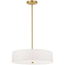 Load image into Gallery viewer, 4LT Incandescent Pendant AGB, White Shade
