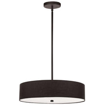 Load image into Gallery viewer, 4LT Incandescent Pendant MB, Black Shade
