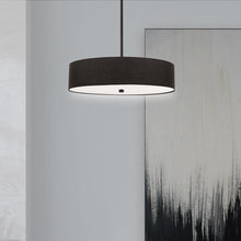 Load image into Gallery viewer, 4LT Incandescent Pendant MB, Black Shade
