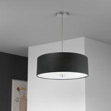 Load image into Gallery viewer, 4LT Incandescent Pendant SC, Black Shade
