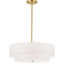Load image into Gallery viewer, 4LT Incand 2 Tier Pendant, AGB, WH Shade
