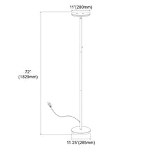 Load image into Gallery viewer, Torchier Floor Lamp, Sandy Black Finish
