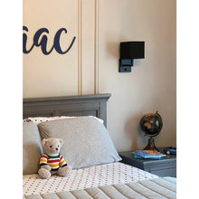 Load image into Gallery viewer, 1LT Wall Sconce, MB, BK Shade
