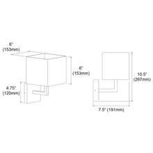 Load image into Gallery viewer, 1LT Incandescent Wall Sconce, PC,Black Shade
