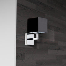 Load image into Gallery viewer, 1LT Incandescent Wall Sconce, PC,Black Shade
