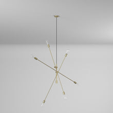Load image into Gallery viewer, 6LT Incandescent Adjustable Pendant, Aged Brass
