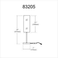 Load image into Gallery viewer, 1LT Incandescent Table Lamp, MB, WH Glass
