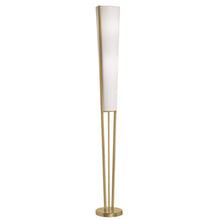 Load image into Gallery viewer, 2LT Incand Floor Lamp, AGB, WH Shade
