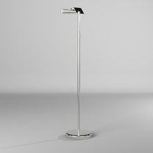 Load image into Gallery viewer, 9W Swing Arm Floor, Satin Nickel Finish
