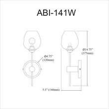 Load image into Gallery viewer, 1LT Vanity Light, MB, Clear Glass
