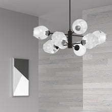 Load image into Gallery viewer, 8LT Chandelier, MB, Clear Glass
