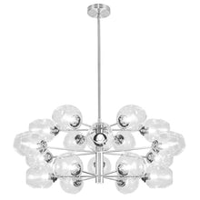 Load image into Gallery viewer, 18LT Halogen Chandelier, PC, CLR Glass
