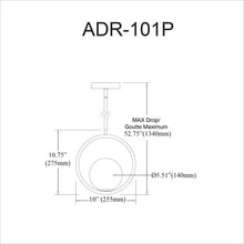 Load image into Gallery viewer, 1LT Halogen Pendant AB Finish, White Glass
