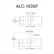 Load image into Gallery viewer, 3LT Semi-Flush Mount, MB,WH shade
