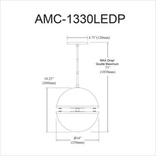 Load image into Gallery viewer, 30W Pendant, PC, WH Glass

