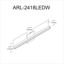 Load image into Gallery viewer, 18W Vanity, AGB, FR Acrylic Diffuser
