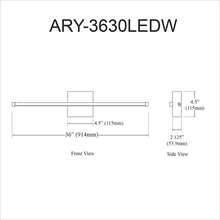 Load image into Gallery viewer, 30W Wall Sconce MB,WH Acrylic Diffuser
