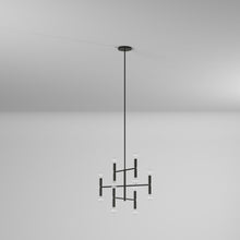 Load image into Gallery viewer, 12LT Incandescent Chandelier, Matte Black
