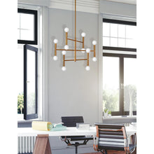 Load image into Gallery viewer, 12LT Chandelier, Vintage Bronze Finish

