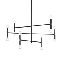 Load image into Gallery viewer, 12LT Incandescent Chandelier, Matte Black Finish
