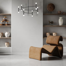 Load image into Gallery viewer, 12LT Incandescent Chandelier, Matte Black Finish
