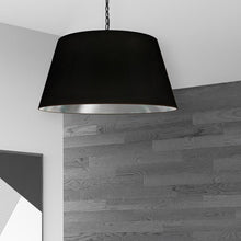 Load image into Gallery viewer, 1LT Brynn Large Pendant, BLK/SV Shade, Black

