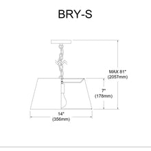 Load image into Gallery viewer, 1LT Brynn Small Pendant, GRY Felt Shade, Black
