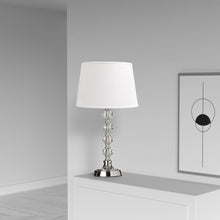 Load image into Gallery viewer, 1LT Table Lamp Cut Crystal Ball,Wht Shd
