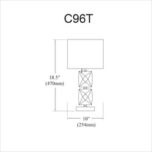Load image into Gallery viewer, 1LT Incandescent Crystal Lamp, Polished Chrome
