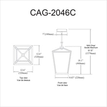 Load image into Gallery viewer, 46W Chandelier, MB, WH Silicone Diffuser

