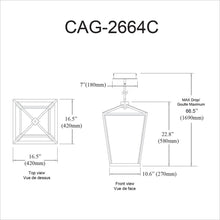 Load image into Gallery viewer, 64W Chandelier, AGB, WH Silicone Diffuser

