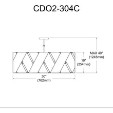 Load image into Gallery viewer, 4LT Incandescent Chandelier, MB, BK Ribbon
