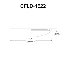 Load image into Gallery viewer, 15" Flush Mount, Black Shade
