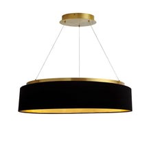 Load image into Gallery viewer, 34W Chandelier, AGB, BLK Shade
