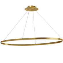 Load image into Gallery viewer, 63W Horiz Chandelier, AGB, WH Silicone Diffuser

