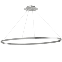 Load image into Gallery viewer, 63W Horiz Chandelier, SV with WH Silicone Diffuser
