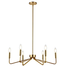 Load image into Gallery viewer, 6LT Incandescent Chandelier, AGB
