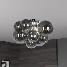Load image into Gallery viewer, 3LT Flush Mount, PC, Smoked Glass
