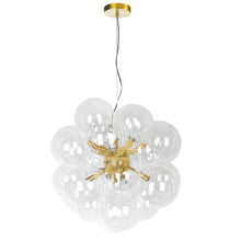 Load image into Gallery viewer, 6LT Halogen Pendant, AGB, Clear Glass
