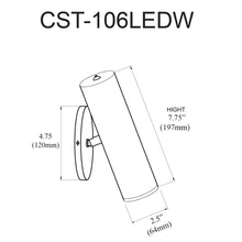 Load image into Gallery viewer, 6W Wall Sconce,  SC, FR Acrylic Diffuser
