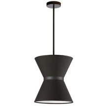 Load image into Gallery viewer, 1LT Incandescent Pendant, MB, BK Shade
