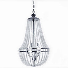 Load image into Gallery viewer, 6LT Incandescent Chandelier PC,Clr Glass Beads
