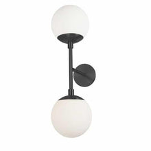 Load image into Gallery viewer, 2LT Wall Sconce,  MB, WH Opal Glass
