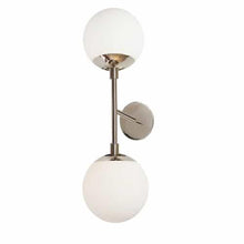 Load image into Gallery viewer, 2LT Wall Sconce,  PC, WH Opal Glass
