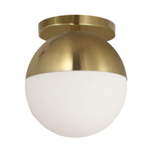 Load image into Gallery viewer, 1LT Flush Mount, AGB, WH Glass
