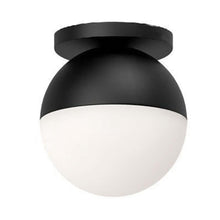 Load image into Gallery viewer, 1LT Flush Mount, MB, WH Glass
