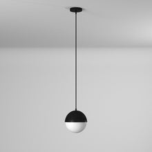 Load image into Gallery viewer, 1LT Halogen Pendant, MB, WH Opal Glass

