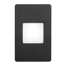Load image into Gallery viewer, Black Wall LED Light with White Lens.
