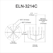 Load image into Gallery viewer, 14LT Chandelier, MB
